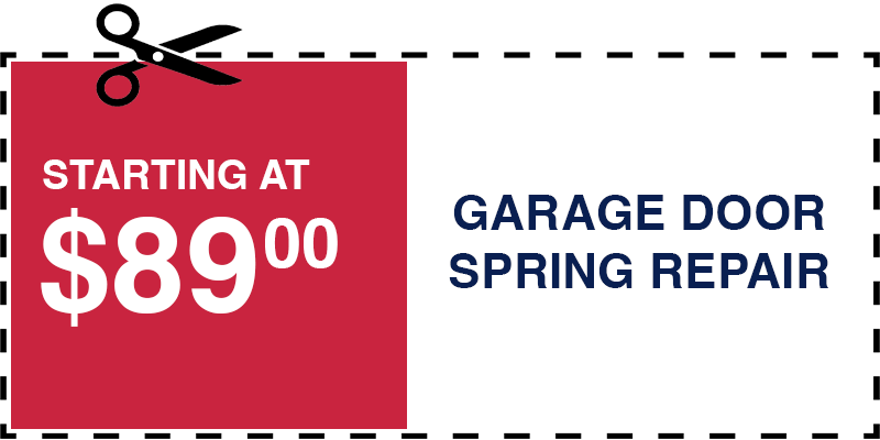 89 garage door SPRING repair lawrence